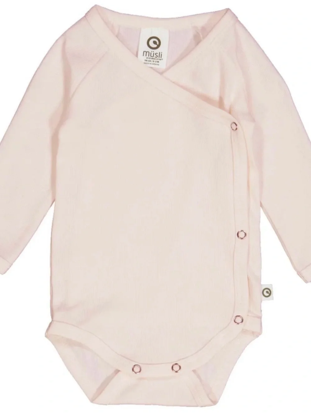 NWT Musli Organic Cotton Ribbed Wrap-Style Baby One-Piece